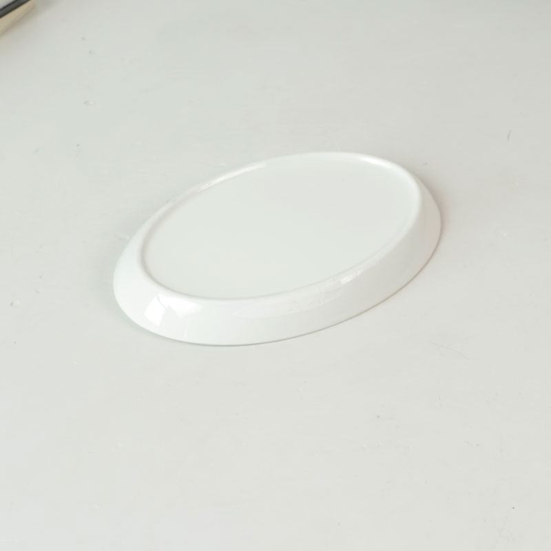 White Oval Side Plate – Classic Shape (Item No: ANWH04)