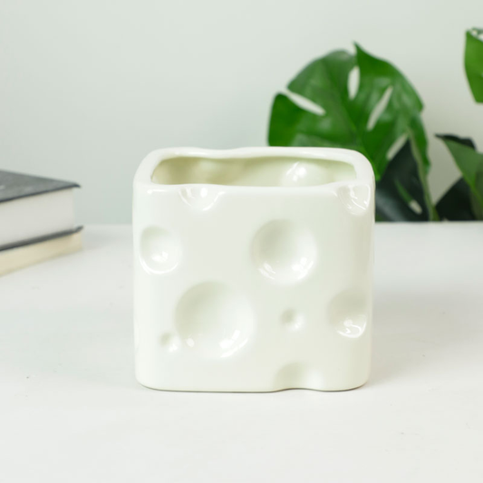 Square Ceramic Pen Holder – Bubble Texture (Item No: ANWH01)