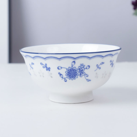 Blue Floral Bowl (Item No: YSHSEA15)