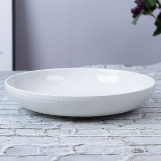 🍽️ Wide Rim Plate – Perla Collection (Item No: YSHWH24)