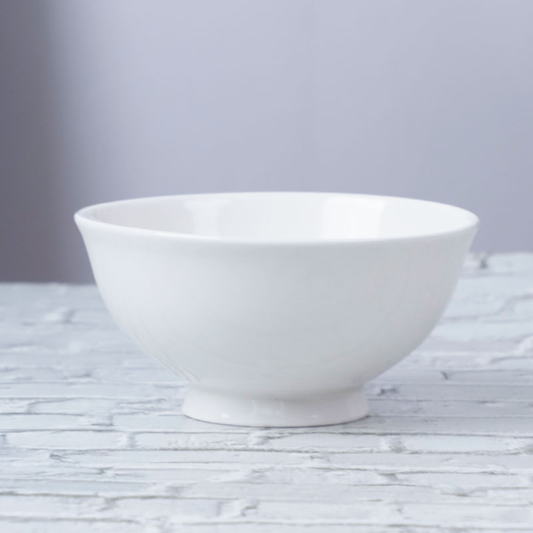 Tall Footed White Bowl-Everyday Classic (Item No: YSHWH31)