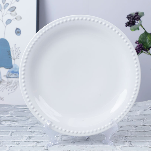 Single Dotted Rim Side Plate – Perla Collection (Item No: YSHWH57)